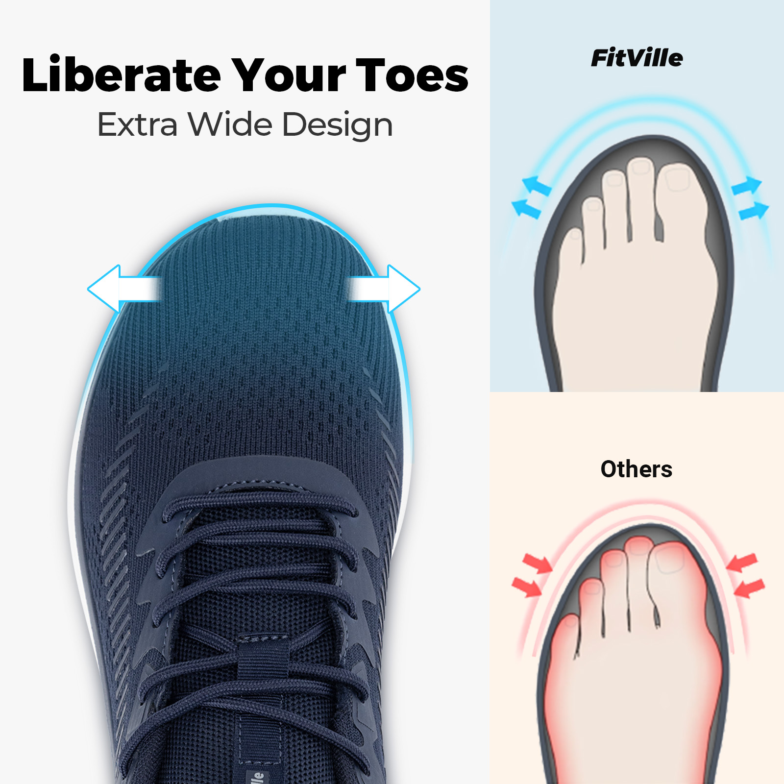 FitVille Męskie buty do chodze – Running Gear Shoes recenzja i cena